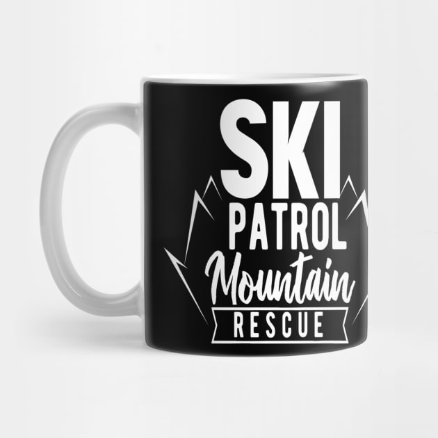 Ski Patrol Rescue Mountain Rescuer Rescuing Team by dr3shirts